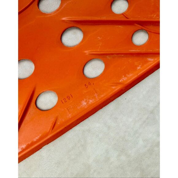 Vintage 1970s Rubbermaid Sink Mat Orange 10.75"x12.75” Set of 2 READ - Picture 15 of 15